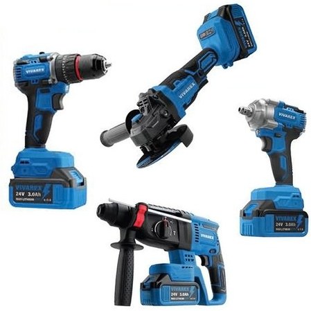 کیت شارژی 4 عددی براشلس ویوارکسVR2404-BCK