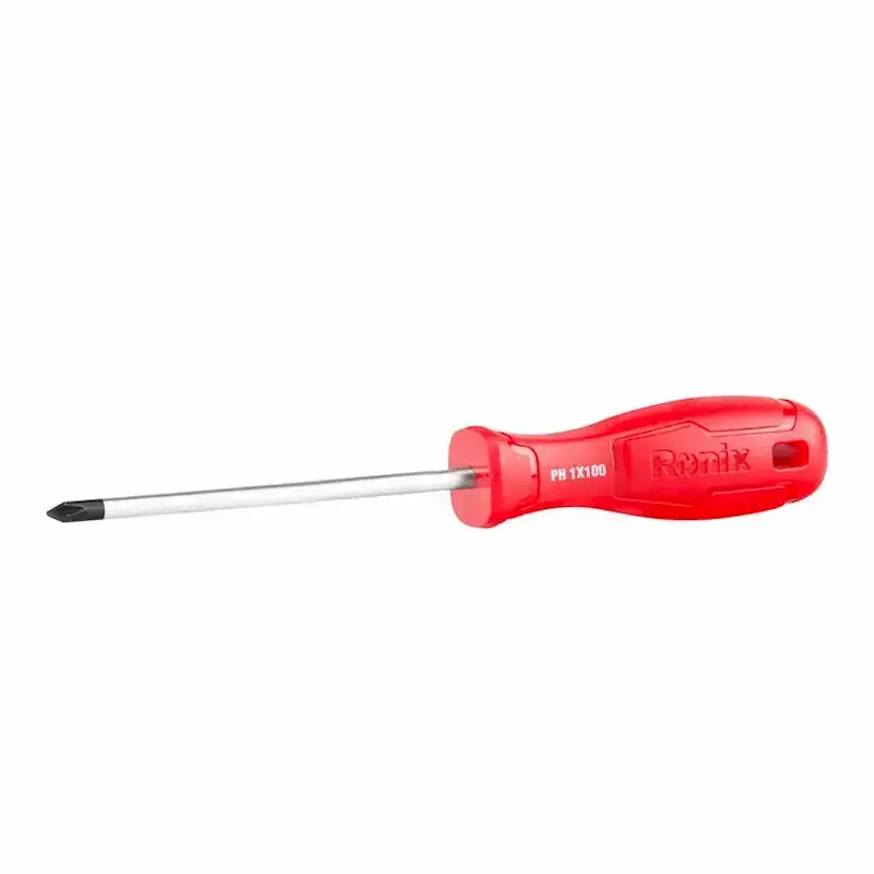 پیچ گوشتی چهارسو رونیکس RH-2870 سایز 5 در 100 میلیمتر پیچ گوشتی چهارسو رونیکس مدل RH-2870 سایز 5x100mm دسته پلاستیکی